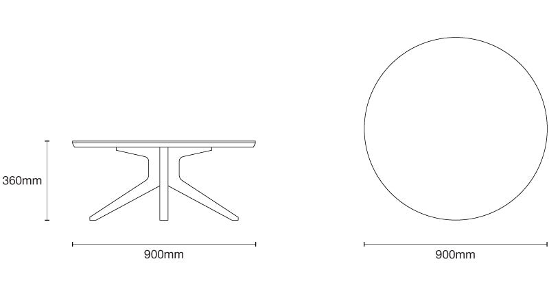 Cross Coffee Table