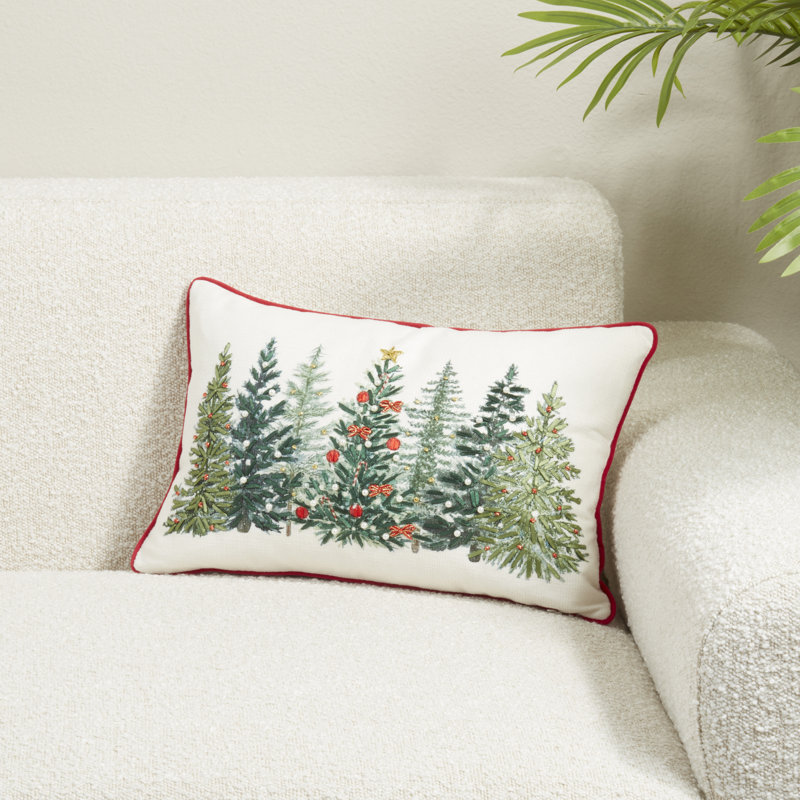 Coussin Christmas Trees, Housse de coussin seulement - sans coussin