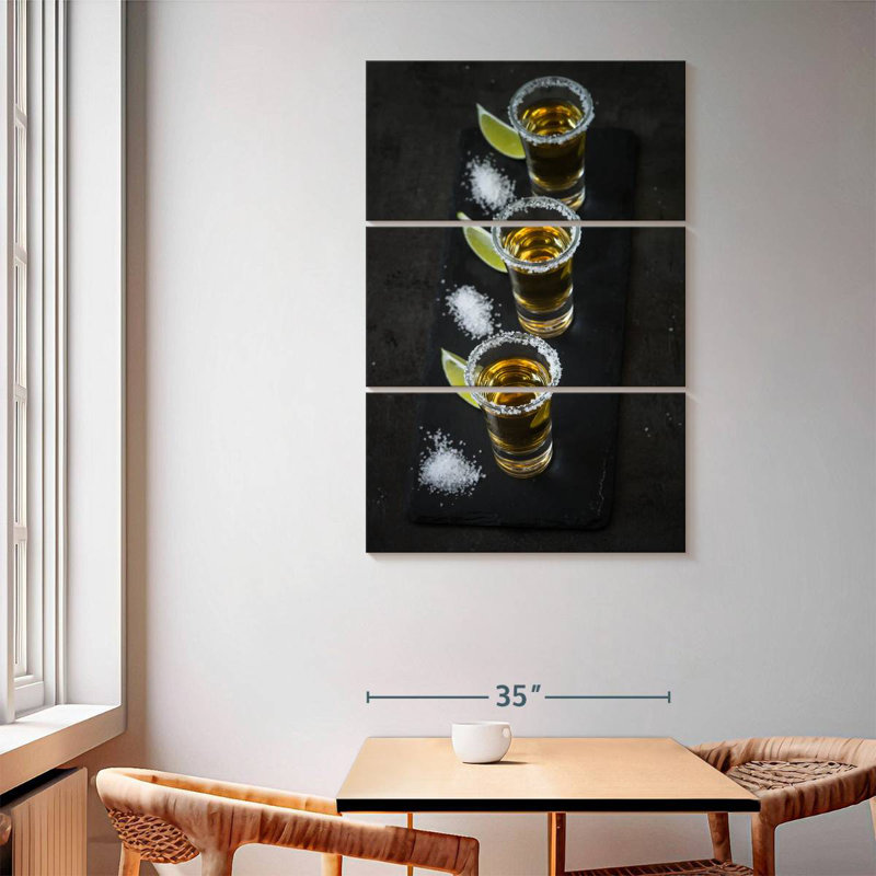 Tequila Shots Row, 65" H x 42" W