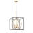 4-black gold adjustable iron pendant light
