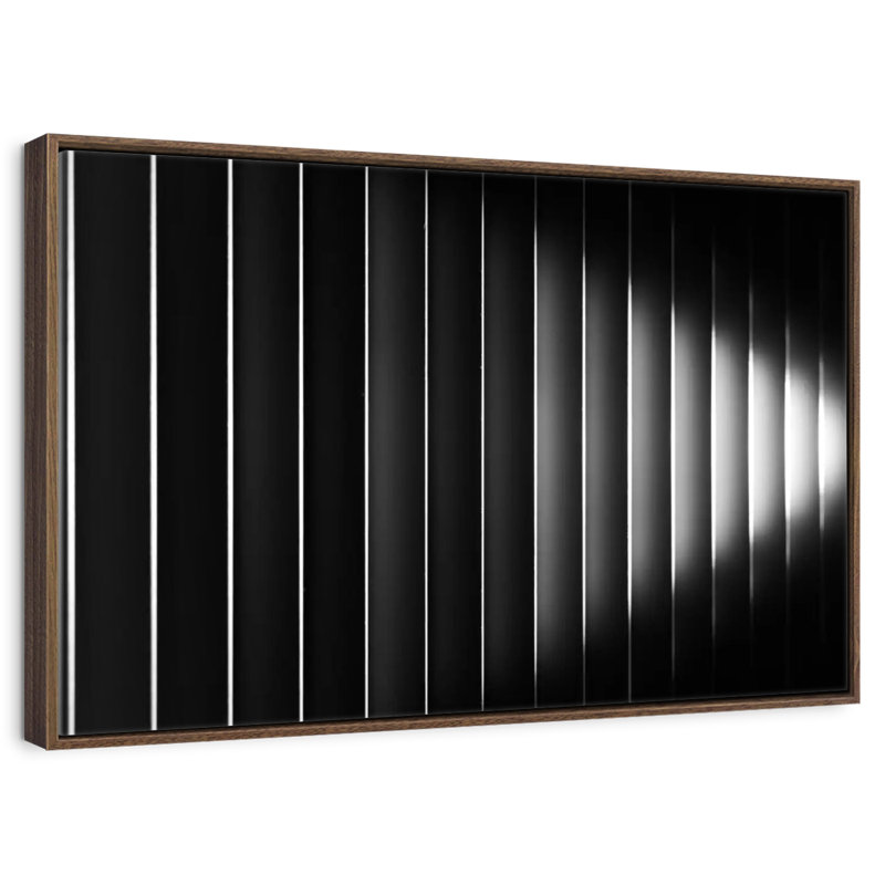 Bublitz Blinds, Cadre flottant noyer, 31 po x 21 po