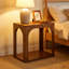 Solid Wood Pedestal End Table