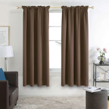 Northmoore Polyester Room Darkening Curtain Pair