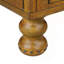 Table basse rectangulaire en bois massif pour le salon, table basse antique de 40 pouces à 4 tiroirs, table basse en bois avec pieds décoratifs à rivets, assemblage facile-90626768