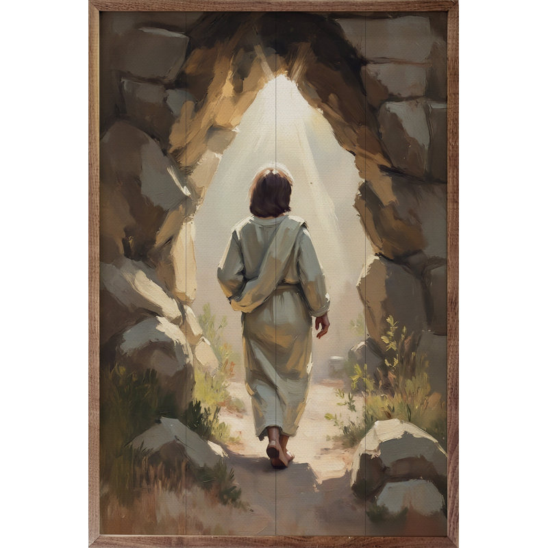 Jesus Leaving His Tomb, H 36 po x l 24 po