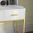 Vanity Table, Makeup Table with LED Mirror and Storage-733553351