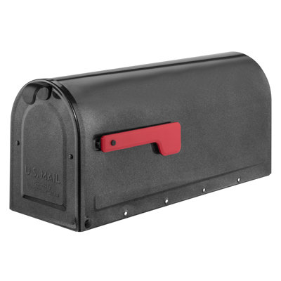 Boîte aux lettres en étain avec drapeau rouge MB1