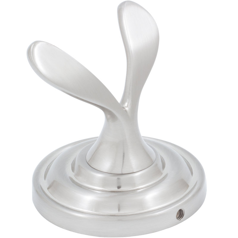 Charlotte Wall Mounted Robe Hook, Satin Nickel