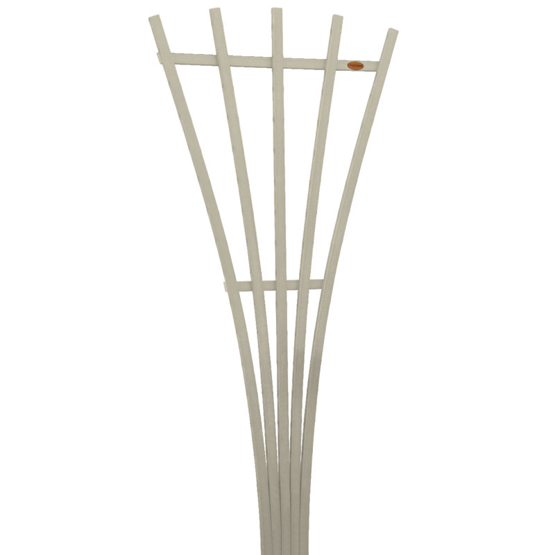Treillis en plastique en forme d'éventail H 72 po x l 30 po Algunde, Blanchir