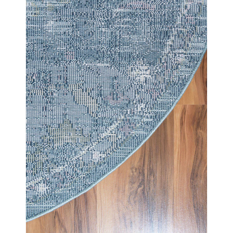 Endel Abstract Indoor Rug, Round 5'