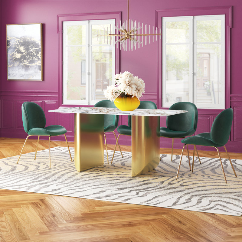 Mumbai 63'' Sintered Stone Dining Table