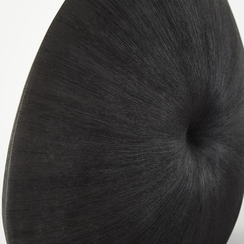 Busaba Table Lamp, Textured Matte Black Ceramic