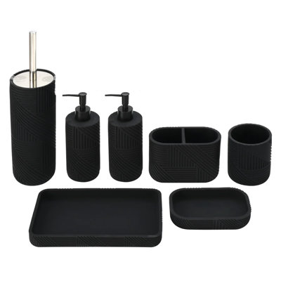 7pc Resin Bathroom Accessories Set