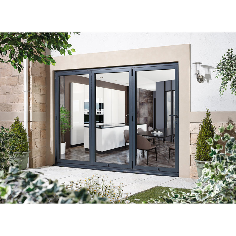 Aluvu Prefinished Bi-Fold Door, 209.5cm H x 179.5m W x 7.6cm D, Right