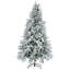 Arbre de Noël artificiel régulier (double) avec blanc Aiguilles vertes-638125803