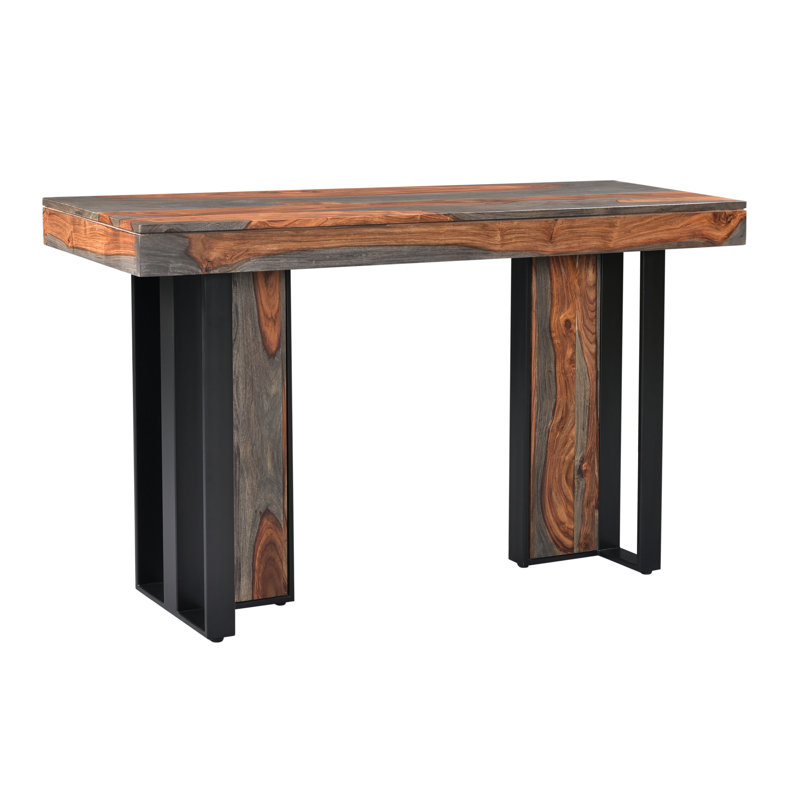 Oyku 54'' Solid Wood Top Console Table