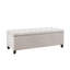 Banc de rangement capitonné à fermeture douce