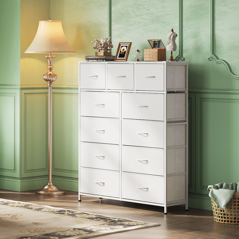 Commode 11 tiroirs xinyan, Blanc