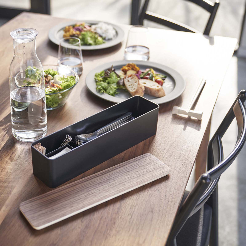 Porte-ustensiles de cuisine Rin Yamazaki Home, Noir