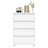 Makeace 35.43"W 4-Drawer Locking Metal Lateral File Cabinet – Heavy-Duty Home Office Filing Cabinets, Assembly Required, Fits Legal/Letter/A4/F4, White-1377867538