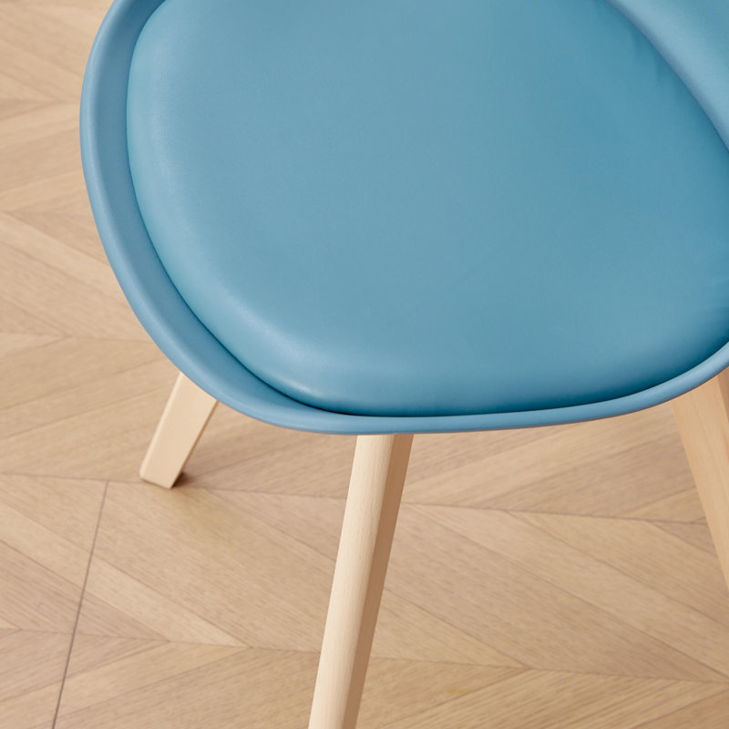 Quade Upholstered Dining Chair, Dark Blue, 6