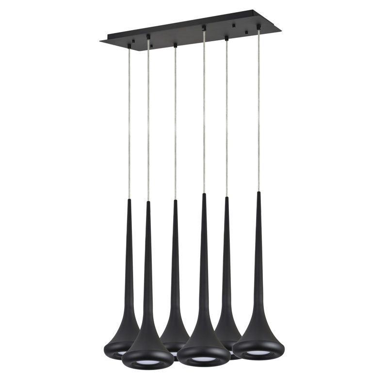 6 - Light Cluster Pendant, Black