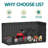 80 Gallons Water Resistant Resin Lockable Deck Box