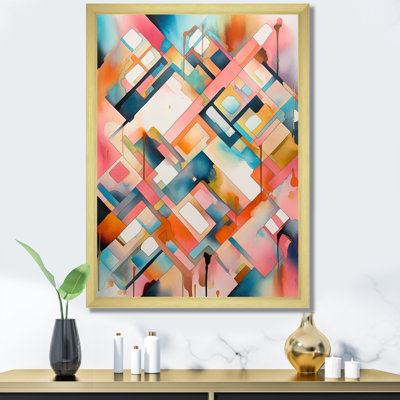 Dominica, rose et bleu symétrique en mouvement