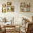 2-tier Wood and Metal Floating Shelves
