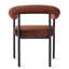 Chaise rembourrée moderne avec accoudoirs courbés-11597299