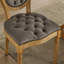Ensemble de chaises de salle à manger en velours antique de style français avec structure en bois massif, boucle tirée à la main, garniture cloutée, sièges confortables-419425761