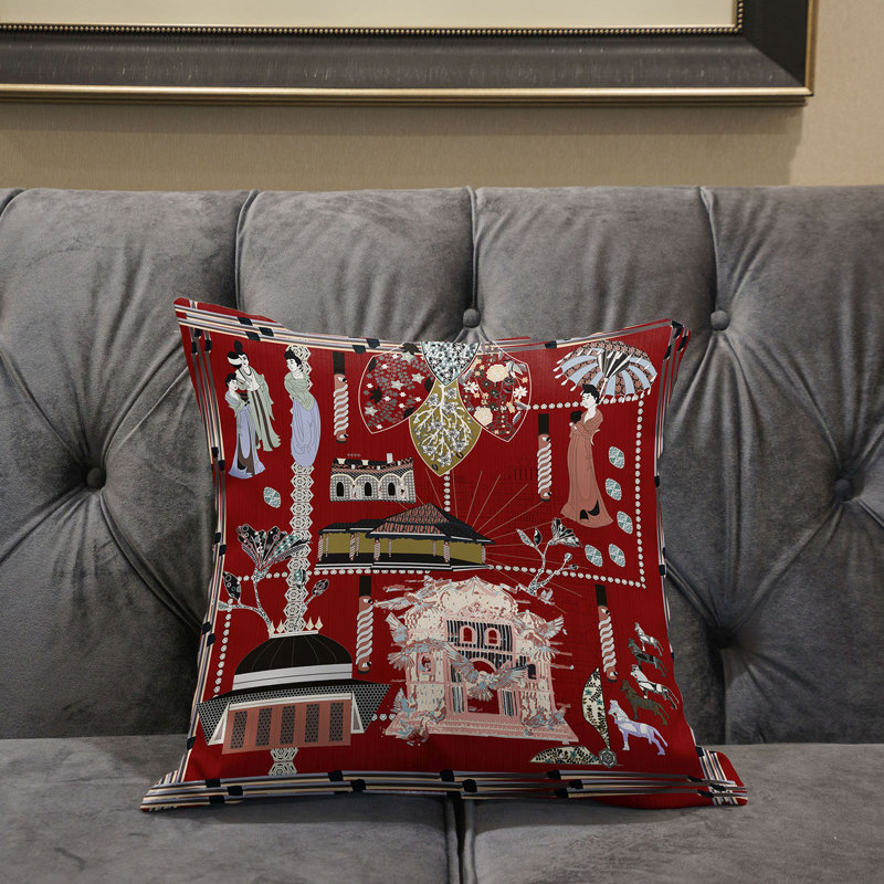 Housse et insert de coussin décoratif en polyester, 20 po x 20 po