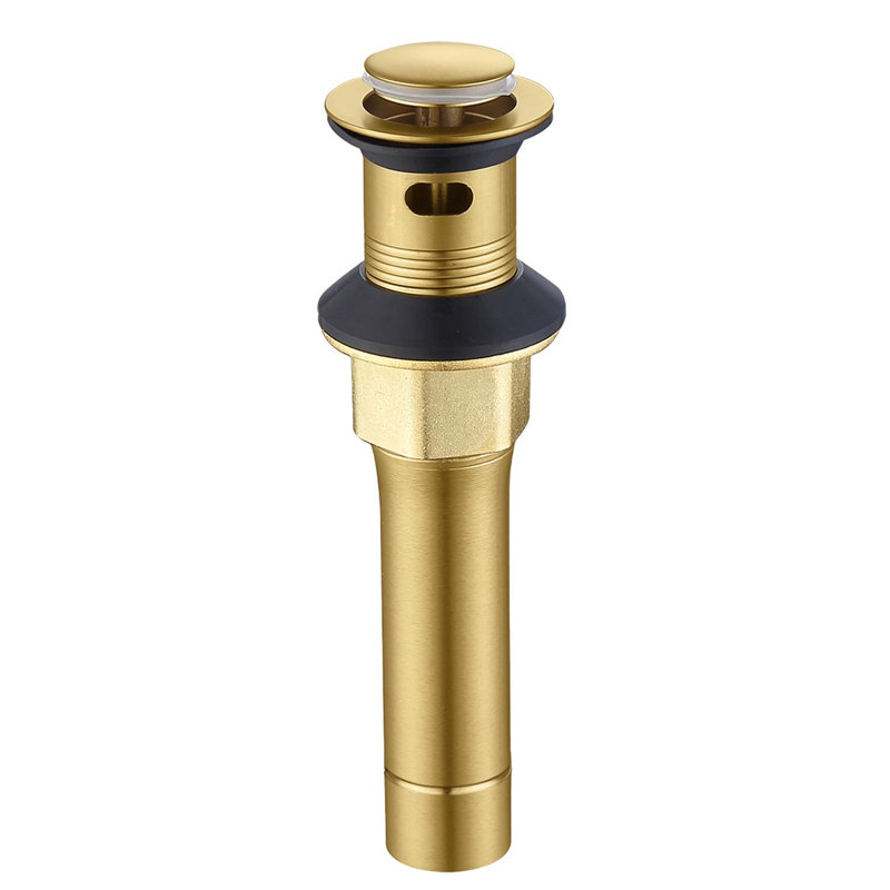 Brushed Gold Bathroom Sink Pop-Up Drain Assembly