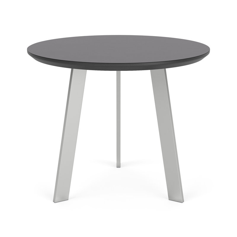 Table de bout Waterfall, Tempête gris anthracite, Argent