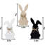Décorations de Pâques pour la maison, 3 pièces de centre de table de lapin de Pâques, décorations de Pâques, plateau rustique à plusieurs niveaux, décor de ferme pour cadeaux de Pâques,