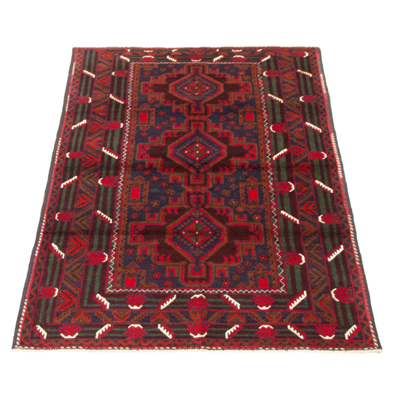 Teimani Red Rug 3'7" x 6'2"