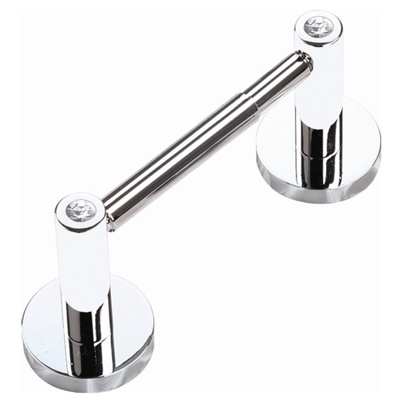 Swarovski Crystal Wall Mounted Toilet Paper Holder, Polished Chrome