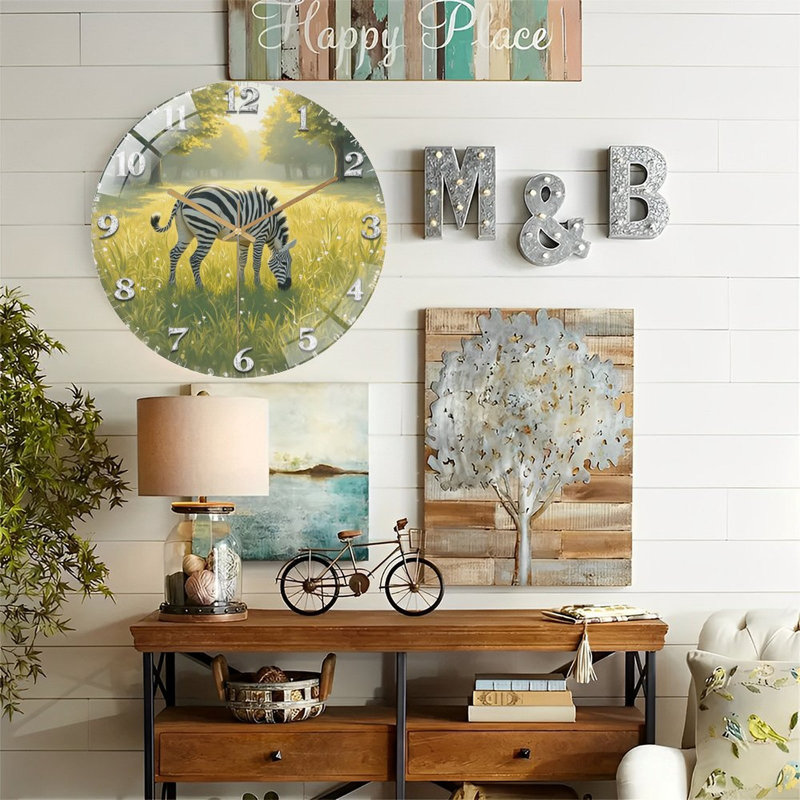 Horloge murale Zebra