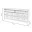 Buffet en cuir effet crocodile 71,25 po