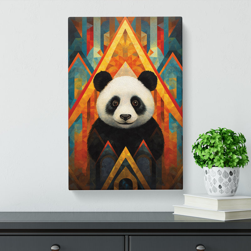 Panda No.2 - No Frame Print, 76cm H x 50cm W x 3cm D