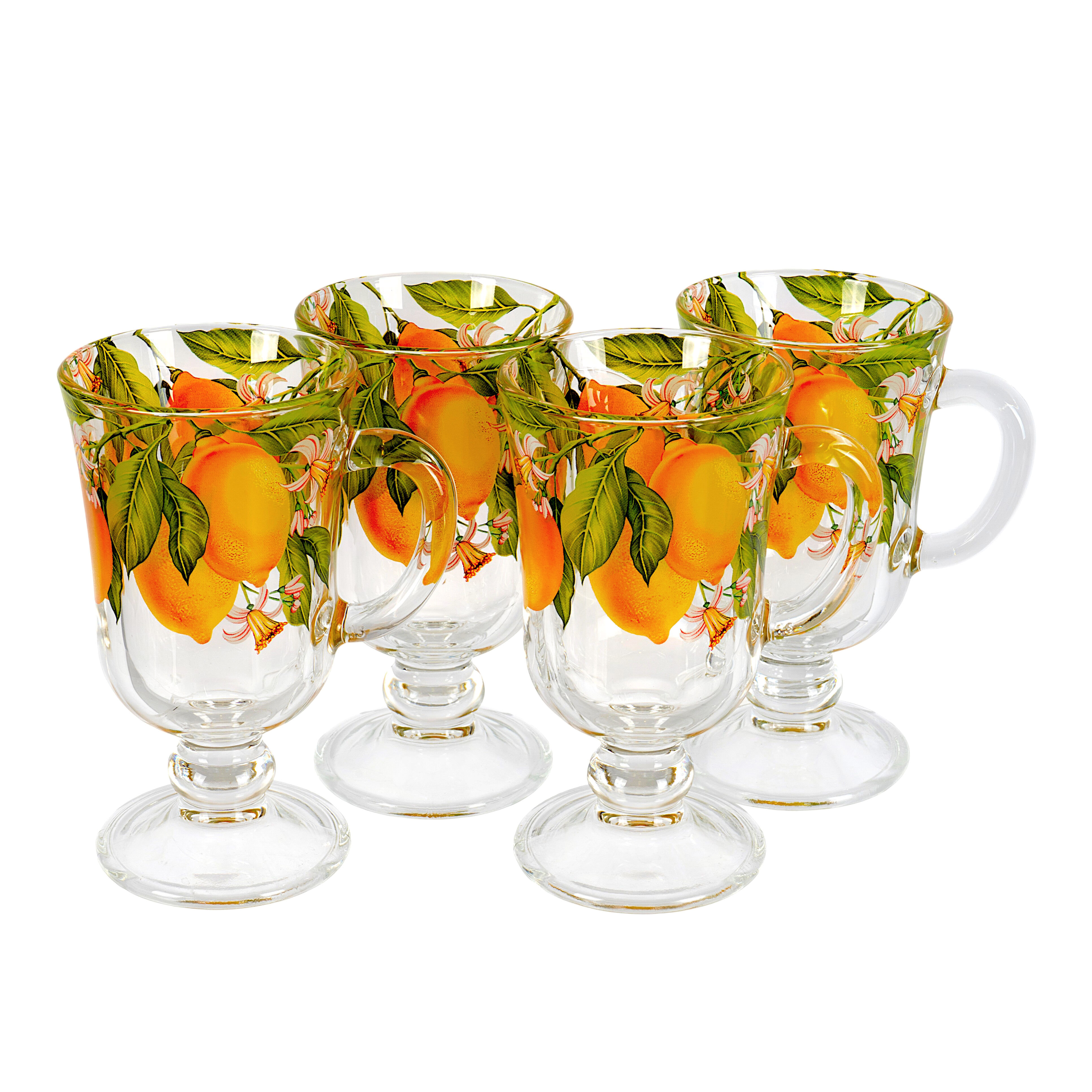 Excelsa Iris Irish Coffee Mug Set met 6 kopjes, glas, inhoud 120 ml