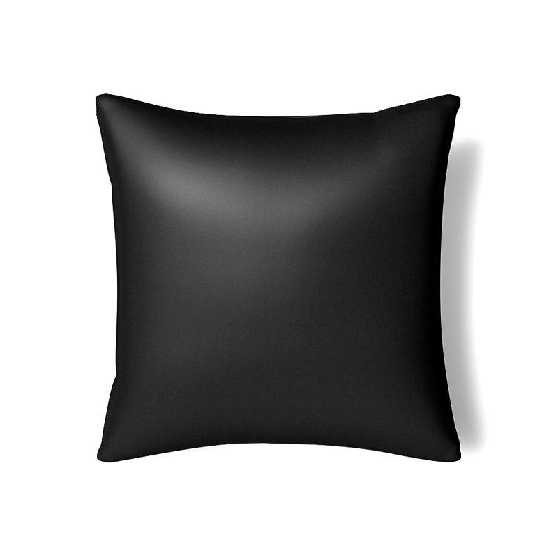 Duchess Pillow Cover & Insert, Square 22", Charcoal