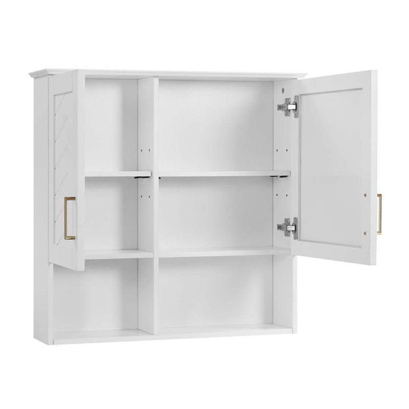 Armoire de toilette 2 en 1, Blanc