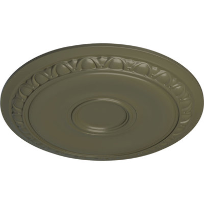 Endurathane Caputo Ceiling Medallion, 24 1/4"OD x 1 1/2"P (Fits Canopies up to 6"), Hand-Painted Painted Turtle Finish