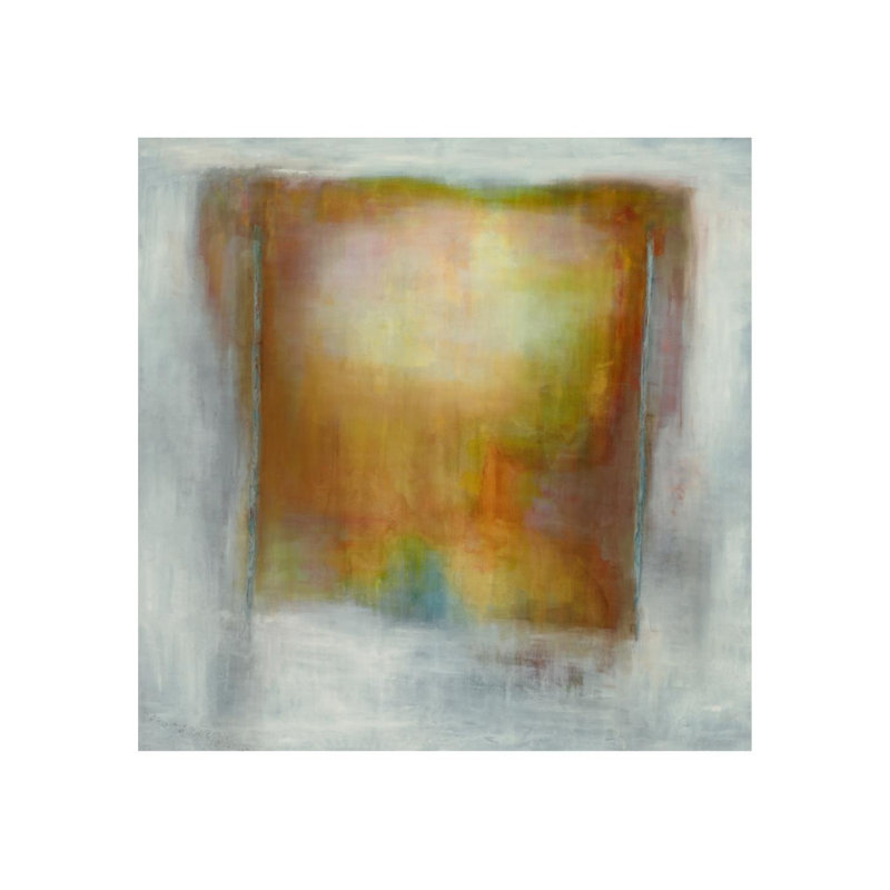 «Dawning Glare» par Samuel Kane - Peinture, H 30 po x l 30 po x P 1,5 po, Couche de verre