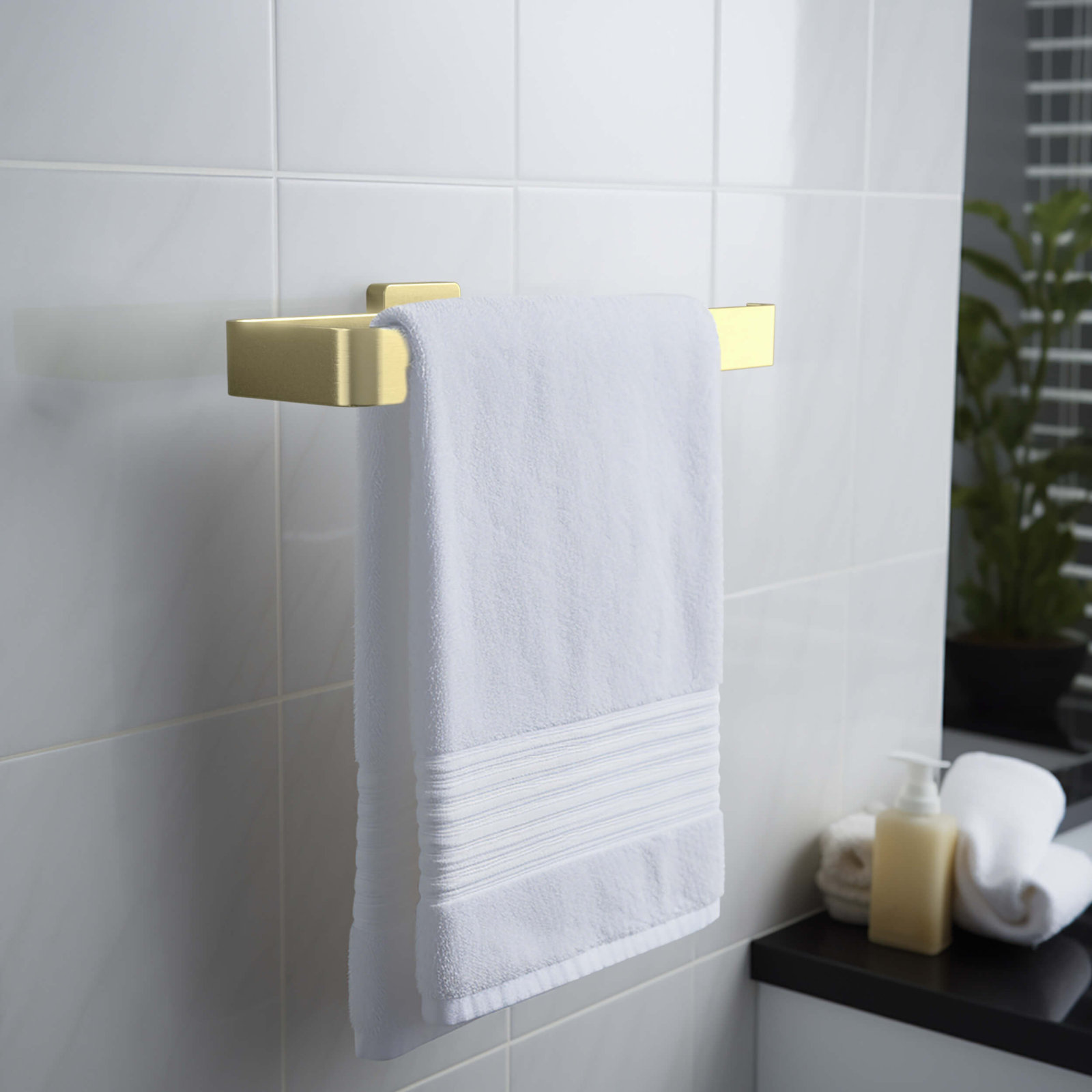 Blaze 10" Towel Bar, Brushed Gold