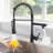 Pull Down Kitchen Faucet with Deck Plate-88247959