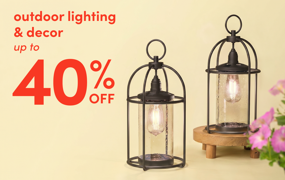 outdoor lighting & decor clearance
