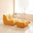 Abbie 34.2'' Sofa Lazy Sofa Bean Bag Chair Floor Sofa for Living Room Bedroom-530991412