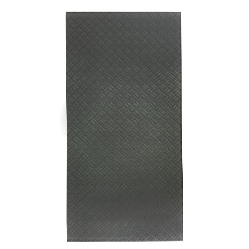 Carrelage de sol grand format en verre texturé 12 po x 24 po Elements Edge, Gris foncé